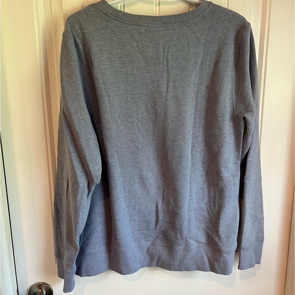 NWOT Amazon Essentials Blue Crew Neck Sweatshirt Large - Picture 5 of 6